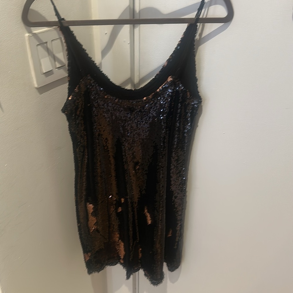 Free People Seeing Double Sequin Slip Dress - Picture 10 of 12